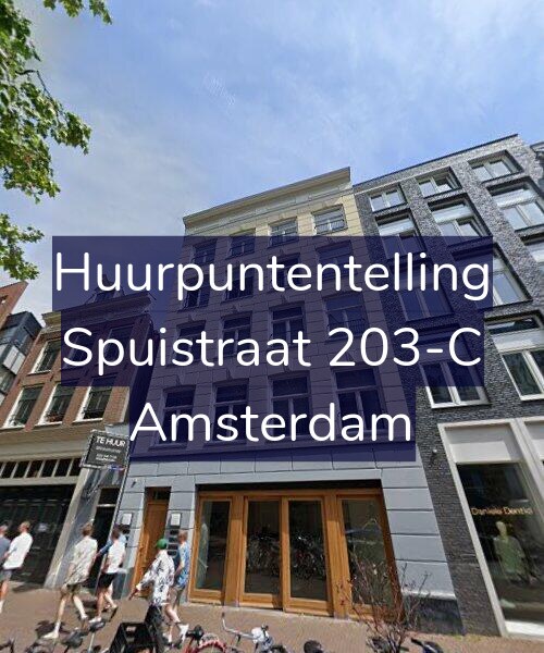 Foto gevel Huurpuntentelling voor Spuistraat 203-C, Amsterdam