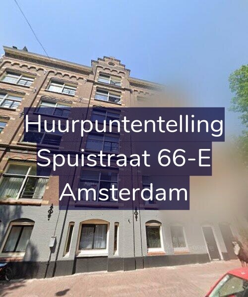 Foto gevel Huurpuntentelling voor Spuistraat 66-E, Amsterdam