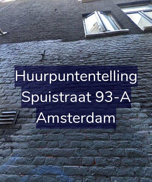 Foto gevel Huurpuntentelling voor Spuistraat 93-A, Amsterdam