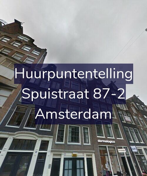 Foto gevel Huurpuntentelling voor Spuistraat 87-2, Amsterdam