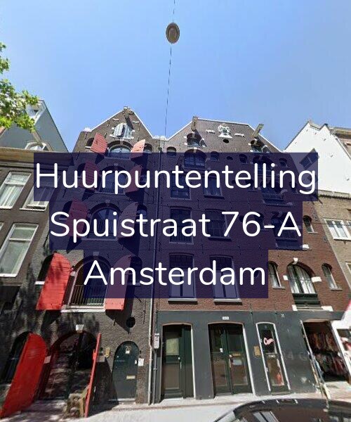 Foto gevel Huurpuntentelling voor Spuistraat 76-A, Amsterdam