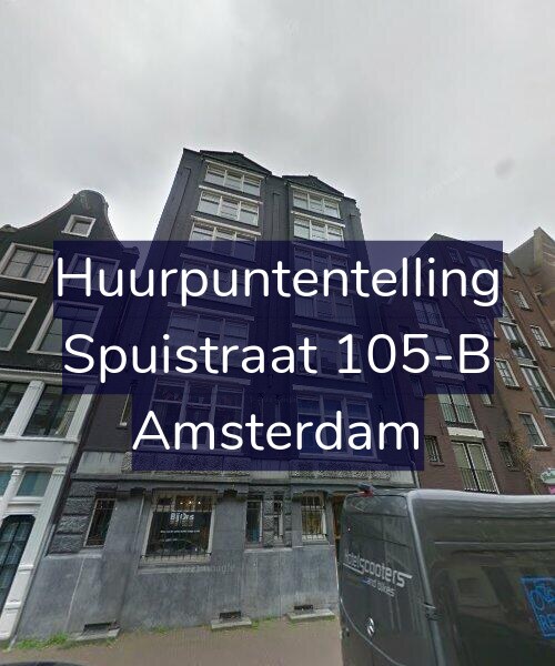 Foto gevel Huurpuntentelling voor Spuistraat 105-B, Amsterdam