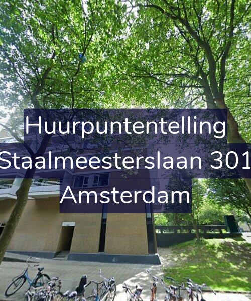 Foto gevel Huurpuntentelling voor Staalmeesterslaan 301, Amsterdam