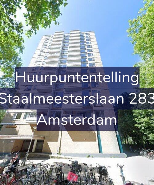 Foto gevel Huurpuntentelling voor Staalmeesterslaan 283, Amsterdam