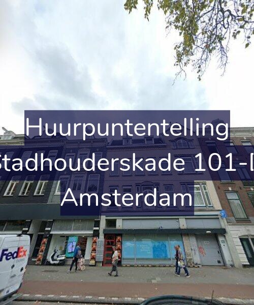 Foto gevel Huurpuntentelling voor Stadhouderskade 101-D, Amsterdam
