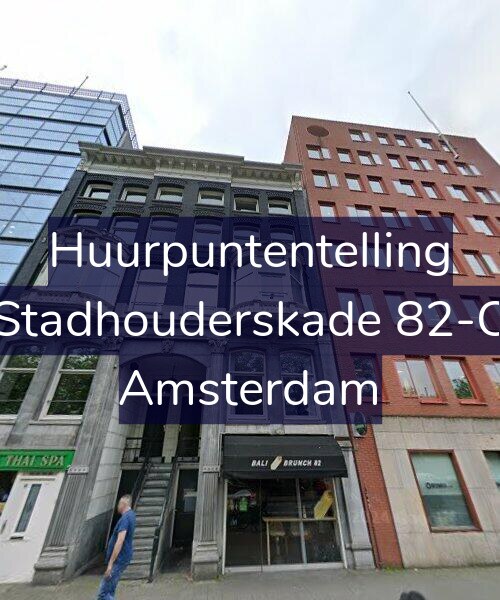 Foto gevel Huurpuntentelling voor Stadhouderskade 82-C, Amsterdam