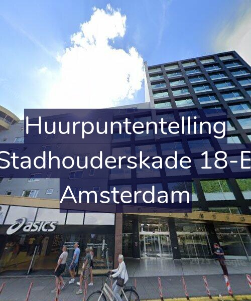 Foto gevel Huurpuntentelling voor Stadhouderskade 18-B, Amsterdam