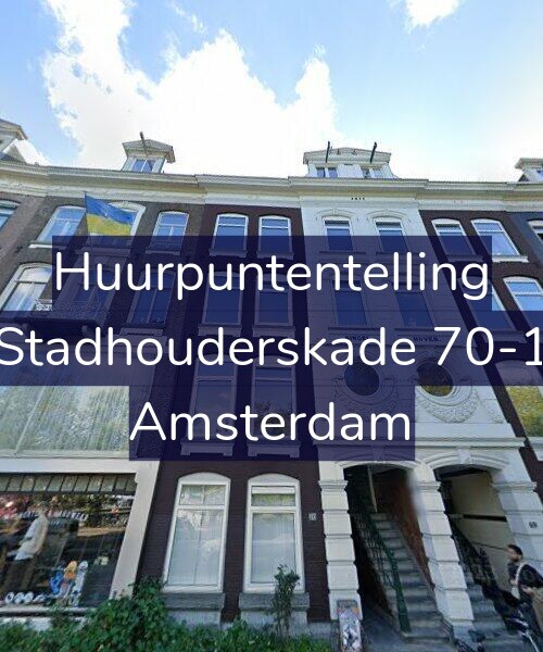 Foto gevel Huurpuntentelling voor Stadhouderskade 70-1, Amsterdam