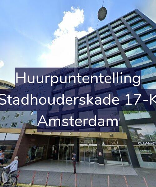 Foto gevel Huurpuntentelling voor Stadhouderskade 17-K, Amsterdam