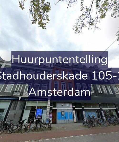 Foto gevel Huurpuntentelling voor Stadhouderskade 105-2, Amsterdam
