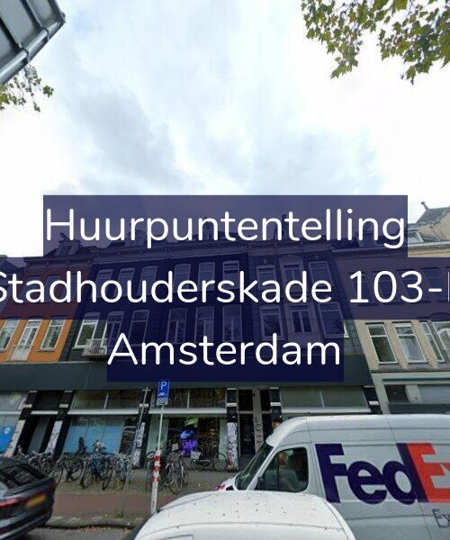 Foto gevel Huurpuntentelling voor Stadhouderskade 103-F, Amsterdam