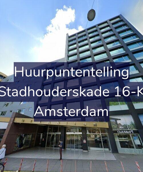 Foto gevel Huurpuntentelling voor Stadhouderskade 16-K, Amsterdam
