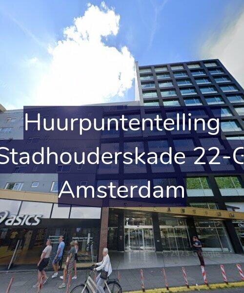 Foto gevel Huurpuntentelling voor Stadhouderskade 22-G, Amsterdam