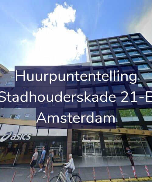 Foto gevel Huurpuntentelling voor Stadhouderskade 21-B, Amsterdam