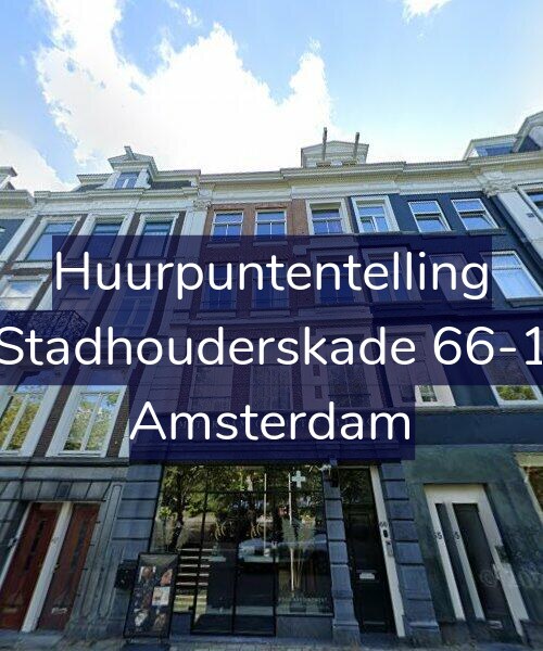 Foto gevel Huurpuntentelling voor Stadhouderskade 66-1, Amsterdam