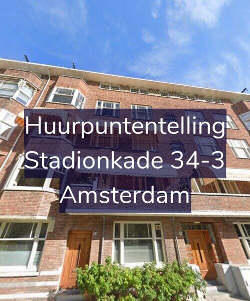 Foto gevel Huurpuntentelling voor Stadionkade 34-3, Amsterdam