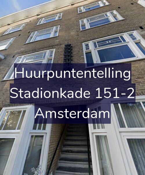 Foto gevel Huurpuntentelling voor Stadionkade 151-2, Amsterdam