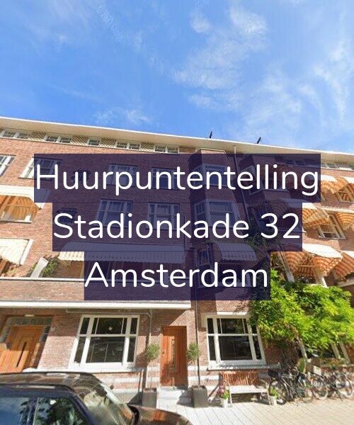 Foto gevel Huurpuntentelling voor Stadionkade 32, Amsterdam