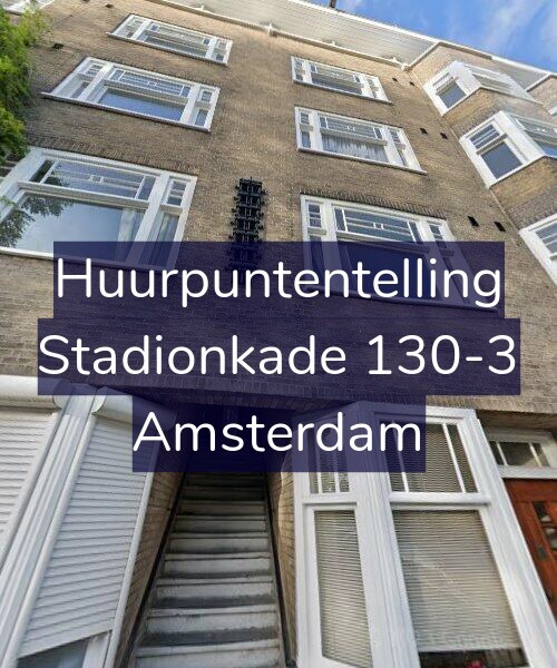 Foto gevel Huurpuntentelling voor Stadionkade 130-3, Amsterdam