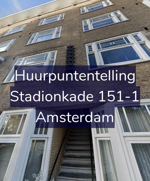 Foto gevel Huurpuntentelling voor Stadionkade 151-1, Amsterdam