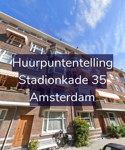 Foto gevel Huurpuntentelling voor Stadionkade 35, Amsterdam