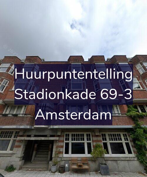 Foto gevel Huurpuntentelling voor Stadionkade 69-3, Amsterdam