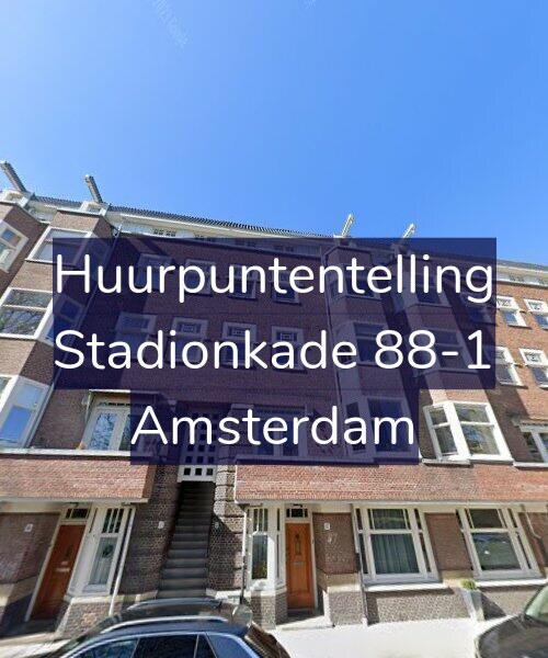 Foto gevel Huurpuntentelling voor Stadionkade 88-1, Amsterdam
