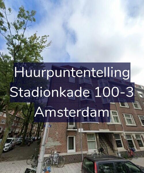 Foto gevel Huurpuntentelling voor Stadionkade 100-3, Amsterdam