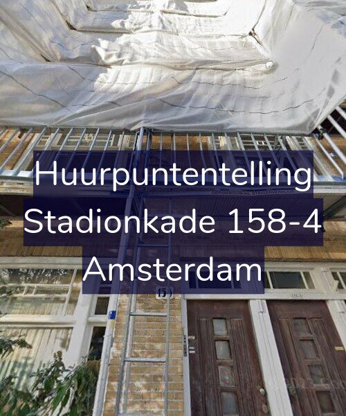 Foto gevel Huurpuntentelling voor Stadionkade 158-4, Amsterdam