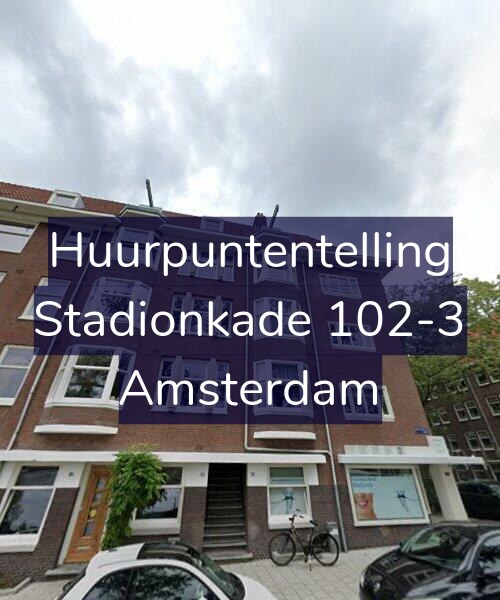 Foto gevel Huurpuntentelling voor Stadionkade 102-3, Amsterdam