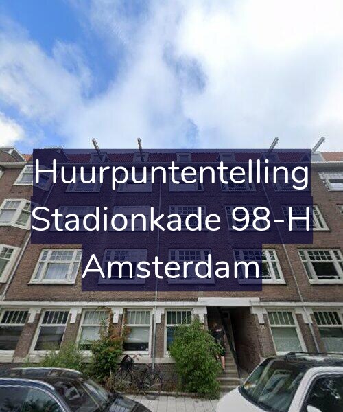 Foto gevel Huurpuntentelling voor Stadionkade 98-H, Amsterdam