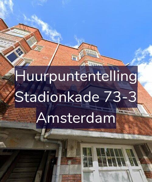 Foto gevel Huurpuntentelling voor Stadionkade 73-3, Amsterdam