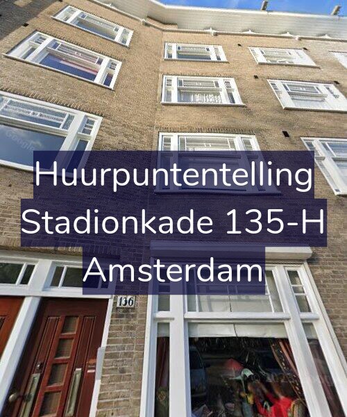 Foto gevel Huurpuntentelling voor Stadionkade 135-H, Amsterdam