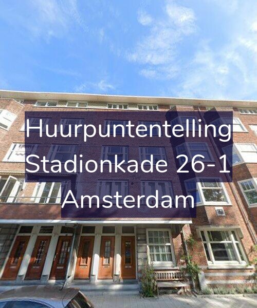 Foto gevel Huurpuntentelling voor Stadionkade 26-1, Amsterdam