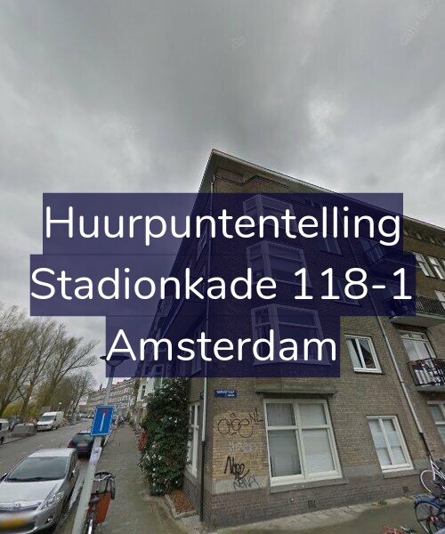 Foto gevel Huurpuntentelling voor Stadionkade 118-1, Amsterdam