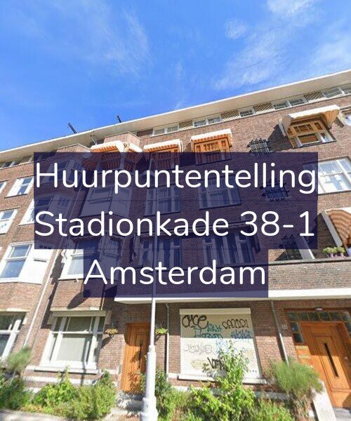 Foto gevel Huurpuntentelling voor Stadionkade 38-1, Amsterdam