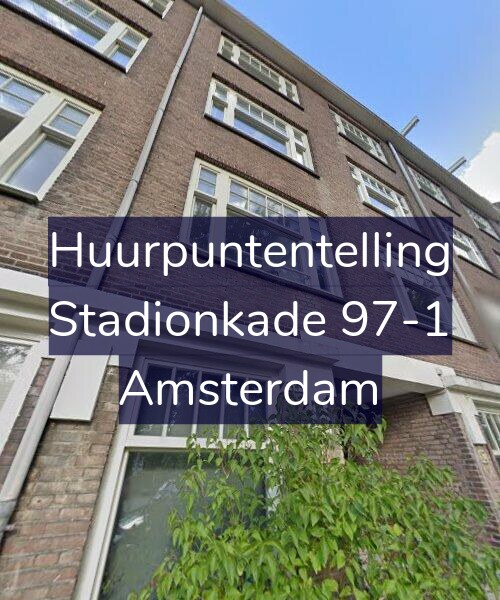 Foto gevel Huurpuntentelling voor Stadionkade 97-1, Amsterdam