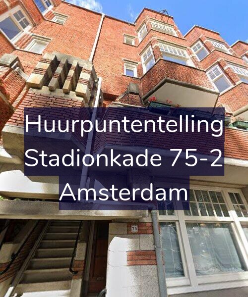 Foto gevel Huurpuntentelling voor Stadionkade 75-2, Amsterdam