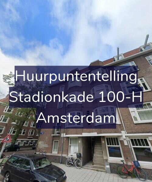 Foto gevel Huurpuntentelling voor Stadionkade 100-H, Amsterdam