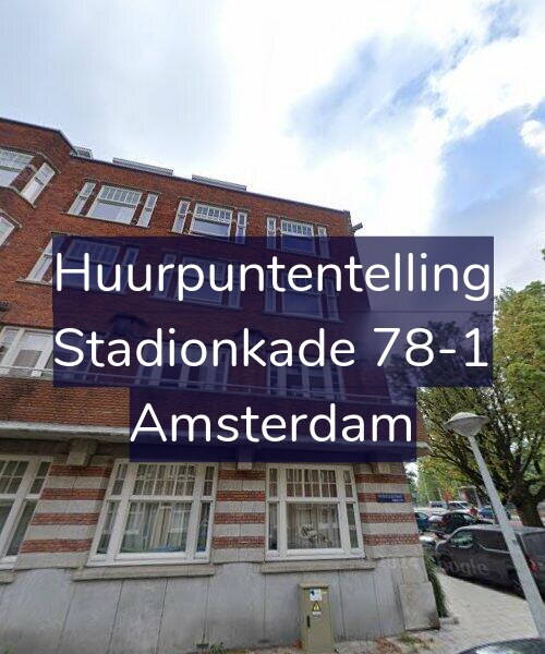 Foto gevel Huurpuntentelling voor Stadionkade 78-1, Amsterdam