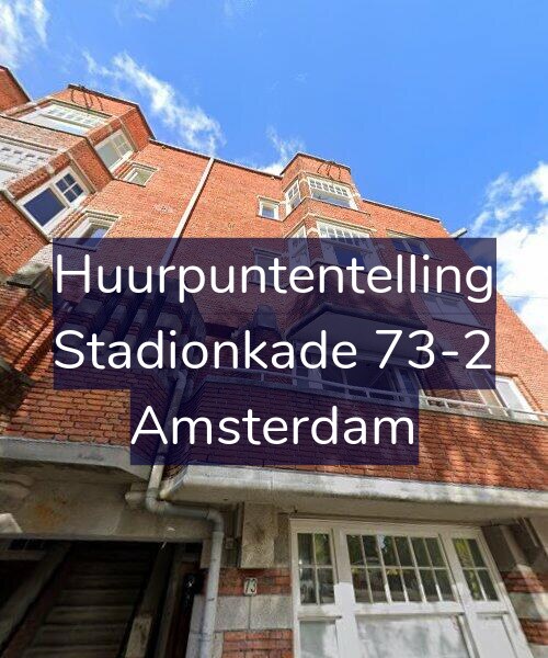 Foto gevel Huurpuntentelling voor Stadionkade 73-2, Amsterdam