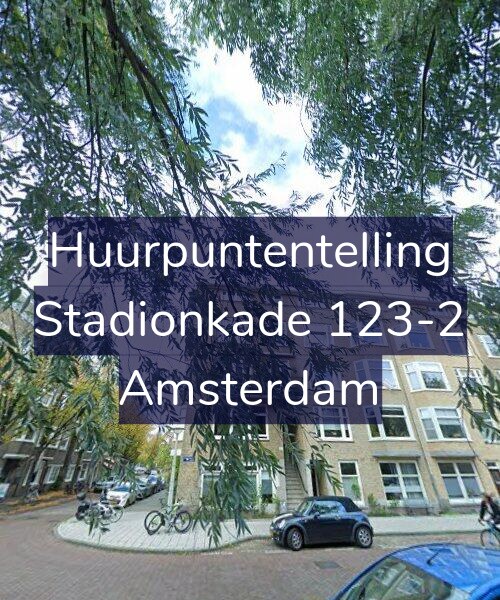 Foto gevel Huurpuntentelling voor Stadionkade 123-2, Amsterdam