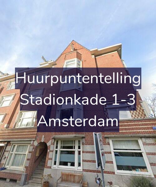 Foto gevel Huurpuntentelling voor Stadionkade 1-3, Amsterdam