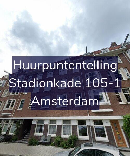 Foto gevel Huurpuntentelling voor Stadionkade 105-1, Amsterdam