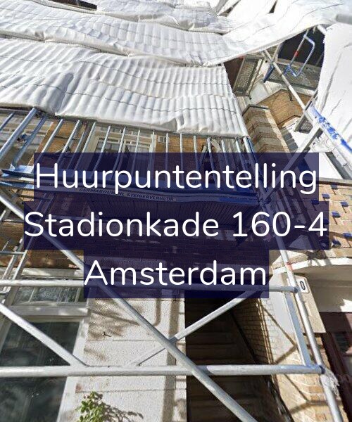 Foto gevel Huurpuntentelling voor Stadionkade 160-4, Amsterdam