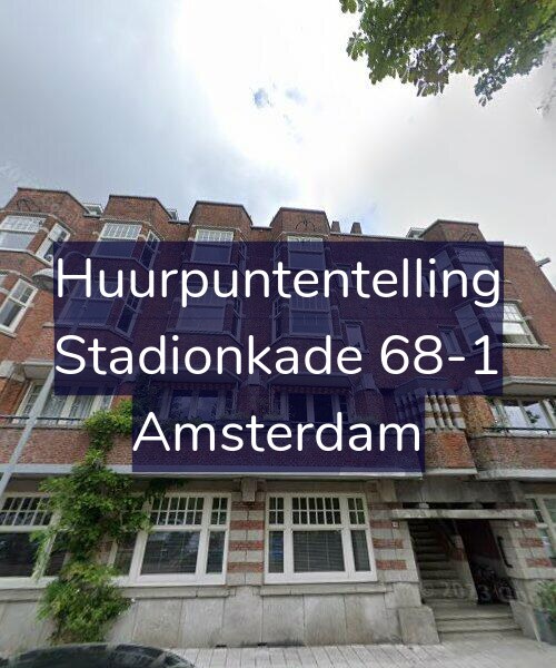 Foto gevel Huurpuntentelling voor Stadionkade 68-1, Amsterdam