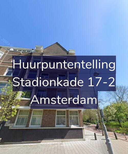 Foto gevel Huurpuntentelling voor Stadionkade 17-2, Amsterdam