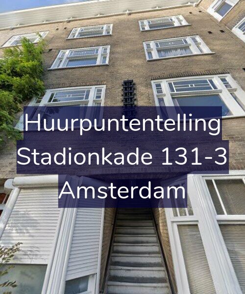 Foto gevel Huurpuntentelling voor Stadionkade 131-3, Amsterdam