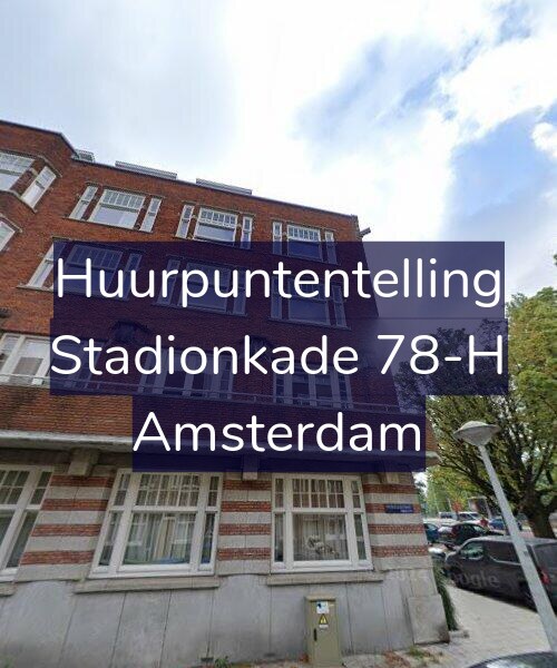 Foto gevel Huurpuntentelling voor Stadionkade 78-H, Amsterdam