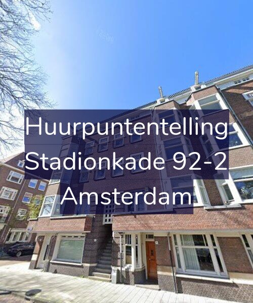 Foto gevel Huurpuntentelling voor Stadionkade 92-2, Amsterdam